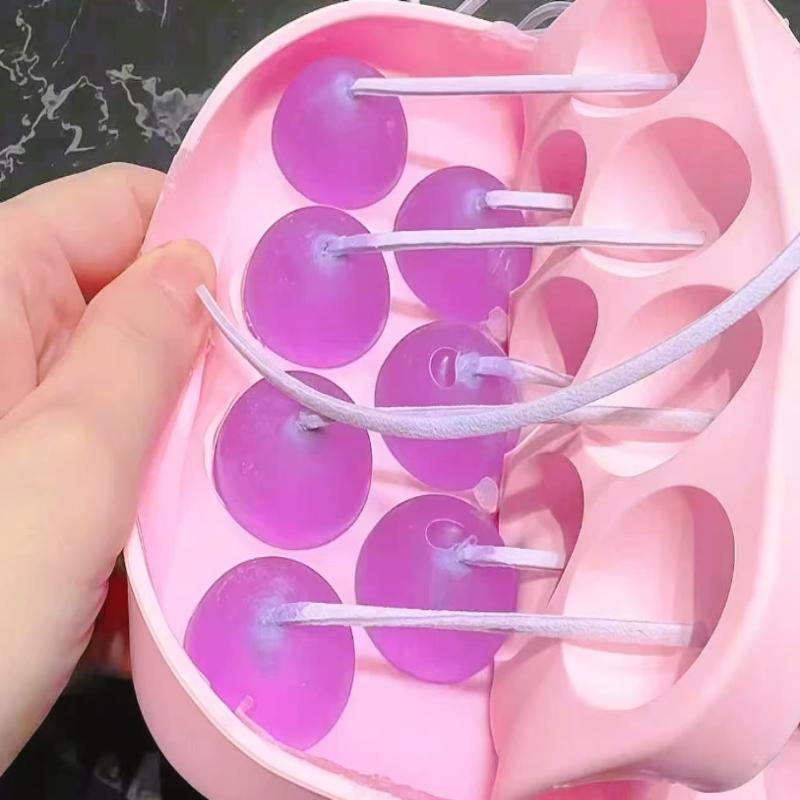 Soap Making Easy - ชุดทำสบู่ DIY แม่พิมพ์สบู่รูปองุ่น แม่พิมพ์งานฝีมือเกรดอาหาร ถอดออกง่าย พร้อมเชือกป่าน