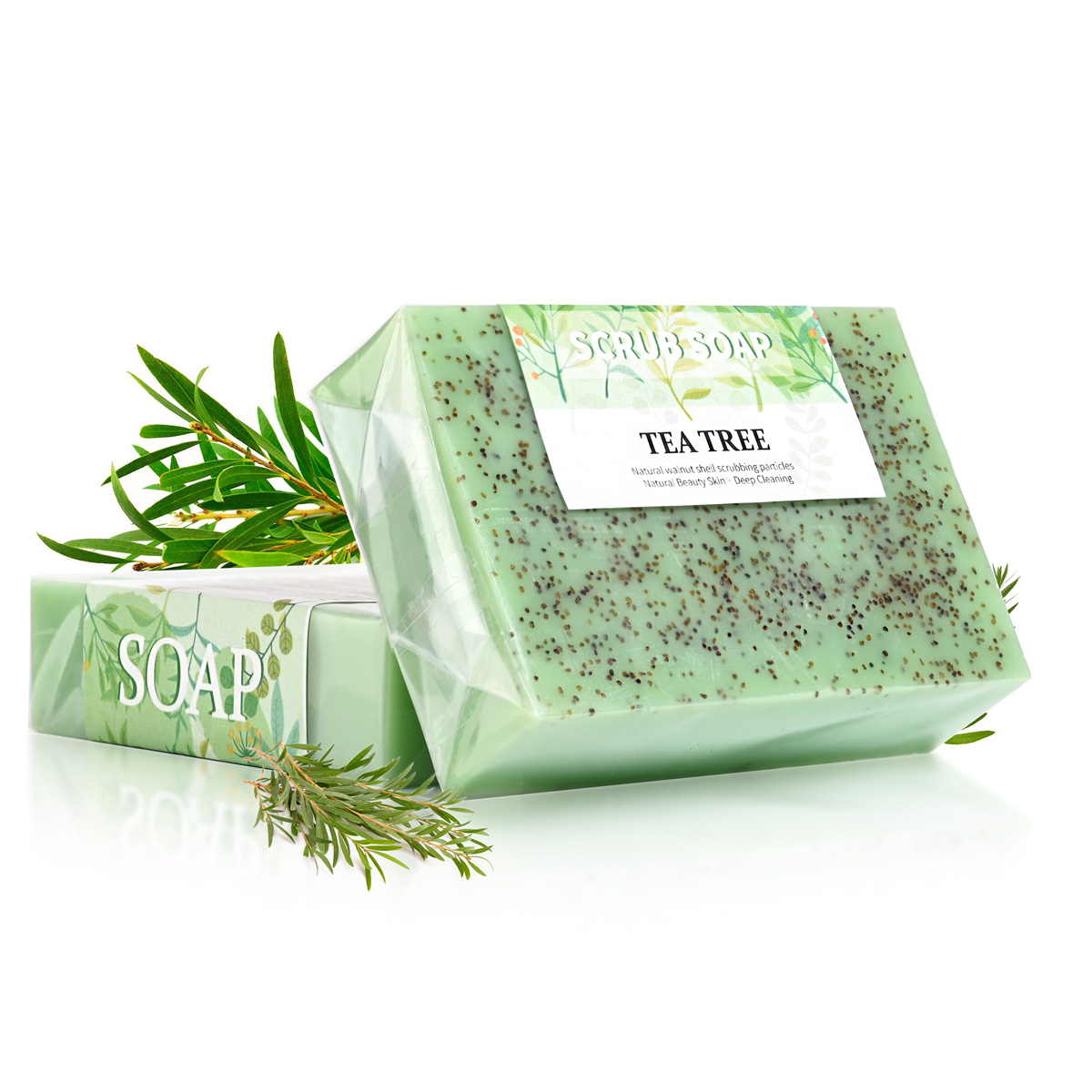 Soap Making Fragrance Oil - M+100G สบู่ฟองน้ำมันทีทรี ครีมไวท์เทนนิ่งทำมือจากธรรมชาติ ช่วยผลัดเซลล์ผิวและลดสิว ยอดขายอันดับหนึ่ง