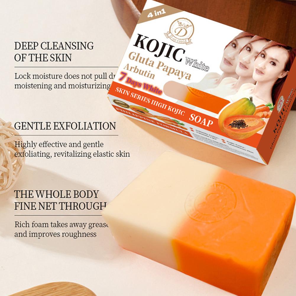 Soap Making Fragrance Oil - สบู่มะละกอผสมโคจิกแอซิด 160 กรัม น้ำมันหอมระเหย วิตามินซี ทำความสะอาดผิว