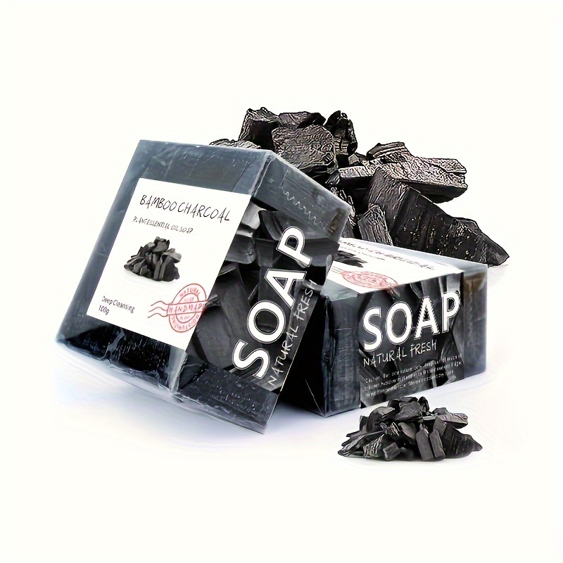 Soap Making Fragrance Oil - สบู่ถ่านไม้ไผ่แฮนด์เมดให้ความชุ่มชื้น 100 กรัมพร้อมน้ำมันหอมระเหย - ฟองอุดม ทำความสะอาดอย่างล้ำลึก