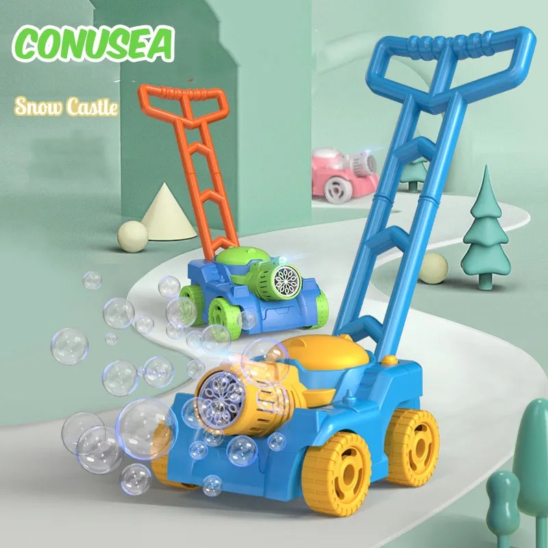 Soap Making Game - รถเข็นของเล่นเด็ก ปืนยิงฟองสบู่ไฟฟ้าอัตโนมัติ ของเล่นกลางแจ้งสำหรับเด็กหญิง เด็กชาย ของขวัญ