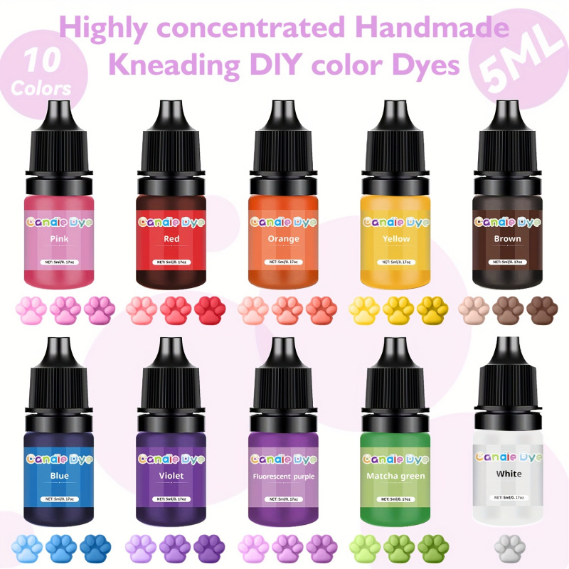 Soap Making Game - สีสควิชชี่, 5 มล./ขวด, 10 มีหลายสีให้เลือก, ของเล่น