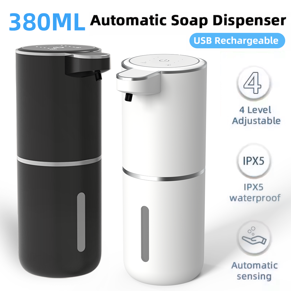 Soap Making Machine - เครื่องจ่ายสบู่อัตโนมัติแบบสัมผัส 380 มล. กันน้ำระดับ IPX5 ปรับได้