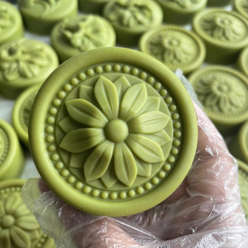 Soap Making Process - รอบคลาสสิกสบู่แม่พิมพ์ DIY Handmade ดอกไม้สบู่ทําแม่พิมพ์ธรรมชาติเย็นกระบวนการซิลิโคนสบู่แม่พิมพ์เค้ก Mousee แม่พิมพ์
