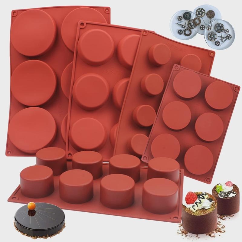 Soap Making Easy - แม่พิมพ์สบู่ซิลิโคนทรงกลม DIY อุปกรณ์ทำสบู่ทำมือ แม่พิมพ์ซิลิโคนสำหรับช็อกโกแลต เค้ก เทียน