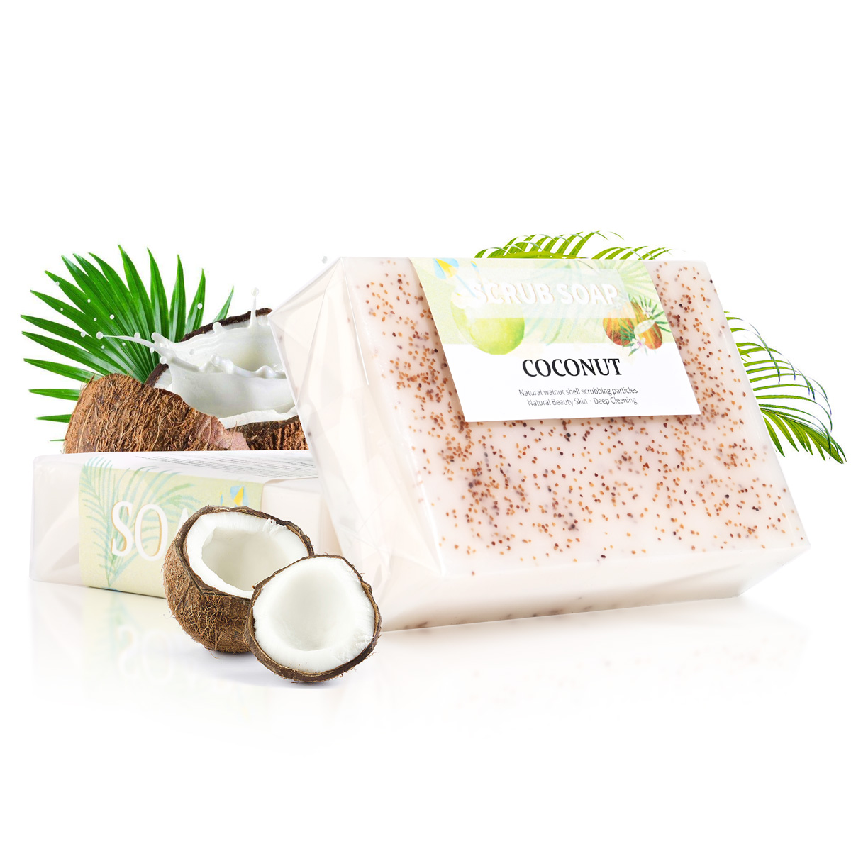 Soap Making Fragrance Oil - สบู่กะทิธรรมชาติ M+ ผสมอนุภาคฝ้า น้ำมันหอมระเหยไวท์เทนนิ่ง สบู่ทำมือ บำรุงผิวมือ