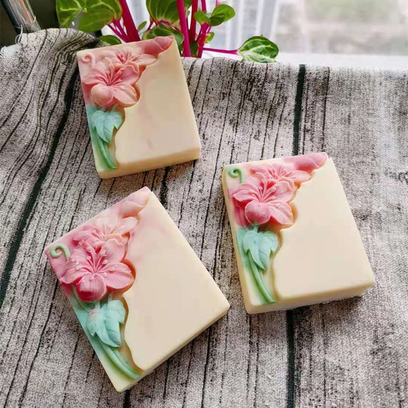 สวยดอกไม้สบู่แม่พิมพ์สี่เหลี่ย - Soap Making Process บทวิจารณ์และราคา