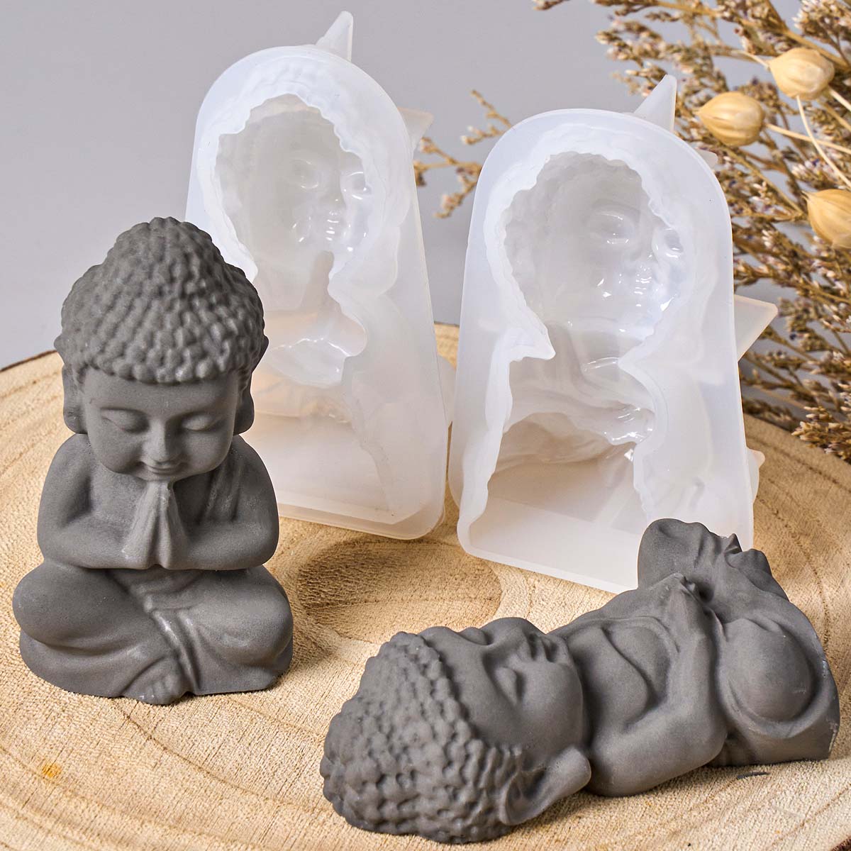 แม่พิมพ์เทียนซิลิโคนรูปพระพุทธ - Soap Making Process บทวิจารณ์และราคา