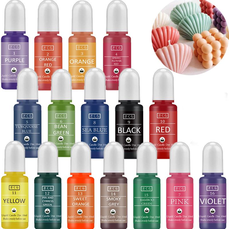 10 ml/ขวดเทียน WAX Pigment สีป - Soap Making Ingredients บทวิจารณ์และราคา