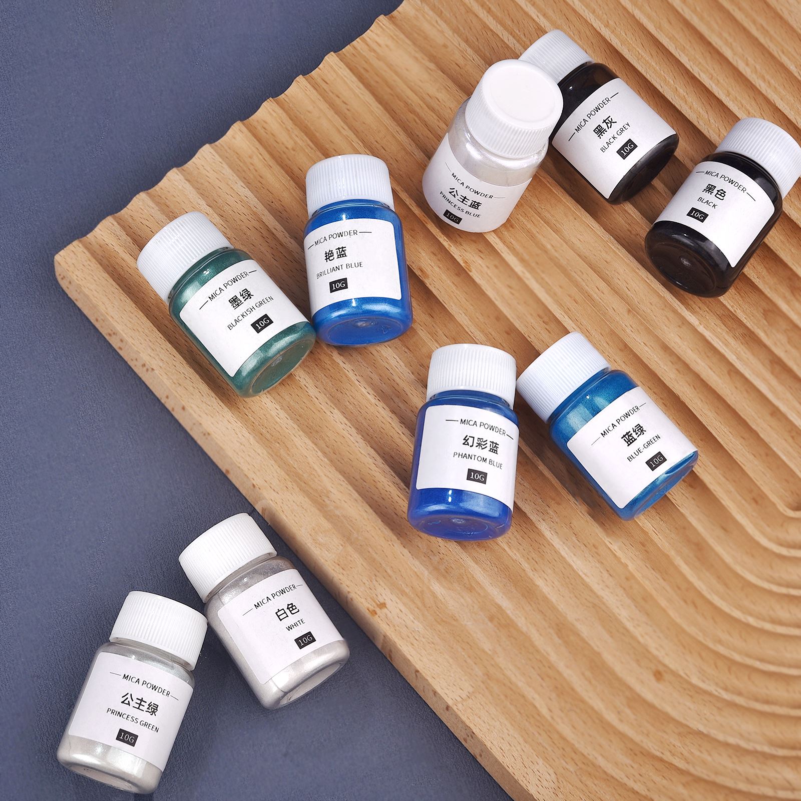 10กรัมผงสีประกายมุกผงเรซินสีย้ - Soap Making Workshop บทวิจารณ์และราคา