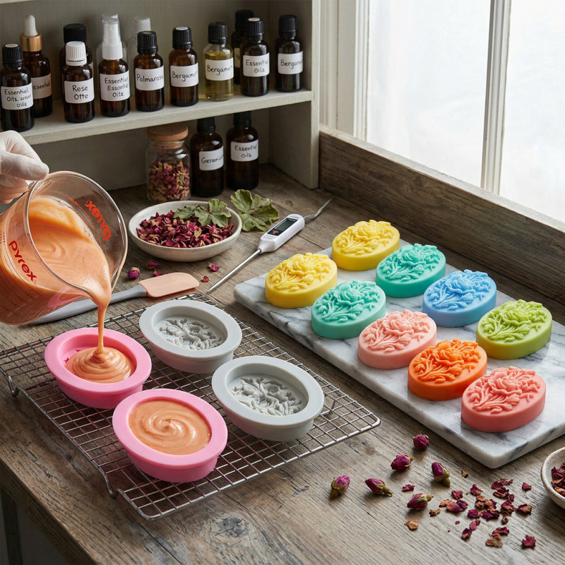 แม่พิมพ์ซิลิโคน 4 ชิ้นรูปทรงดอ - Soap Making Easy บทวิจารณ์และราคา
